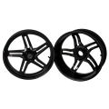 BST Rapid TEK 5 Split-Spoke Carbon Fiber Front Wheel for the Kawasaki ZX-6R 636 (05-15) ZX-10R (11-15) and ZX-14 / 14R, Concours 14 (GTR1400) - 3.5 x 17